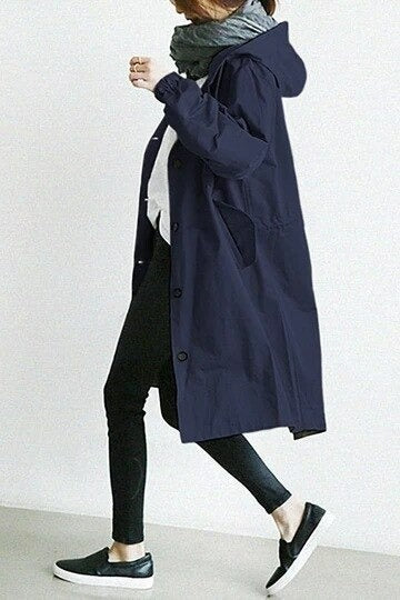 Elena - Cappotto Trench con Cappuccio