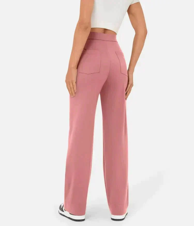 Lea | High-Waisted Elastische Casual Pants - MORI