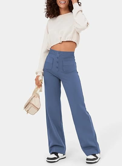 Lea | High-Waisted Elastische Casual Pants - MORI