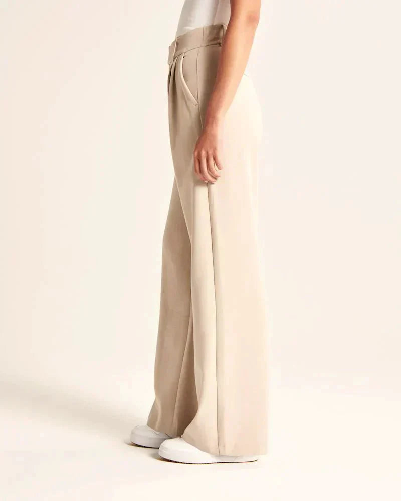 Lena | Tailored Wide-Leg Pants - MORI