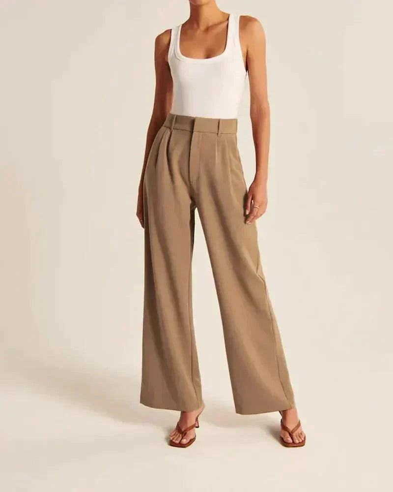 Lena | Tailored Wide-Leg Pants - MORI